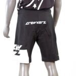 SHORT RACE ADULTE CREWKERZ BLANC & NOIR