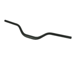 Guidon noir de vélo sur fond noir