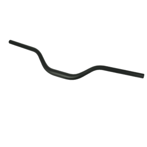 Guidon noir de vélo sur fond noir