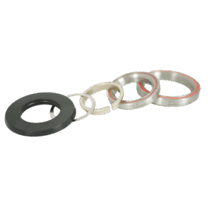 Joints d'étanchéité industriels alignés