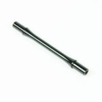 Tige noire en métal avec extrémités élargies.