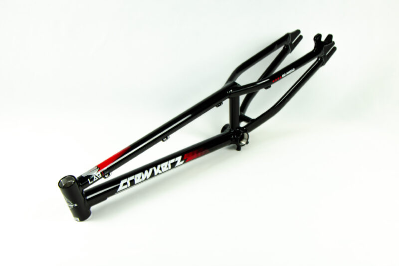 Cadre de BMX noir et rouge Crewkerz.