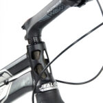 Guidon de vélo moderne en gros plan