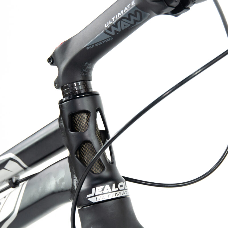 Guidon de vélo moderne en gros plan