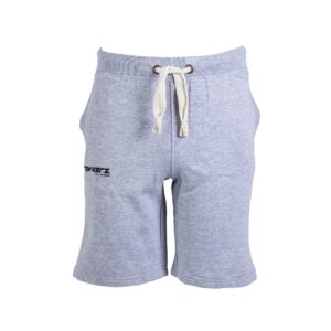 Short gris avec cordons blancs