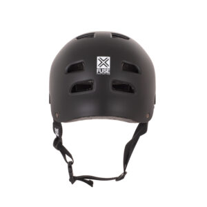 Casque de protection noir avec logo Fuse.