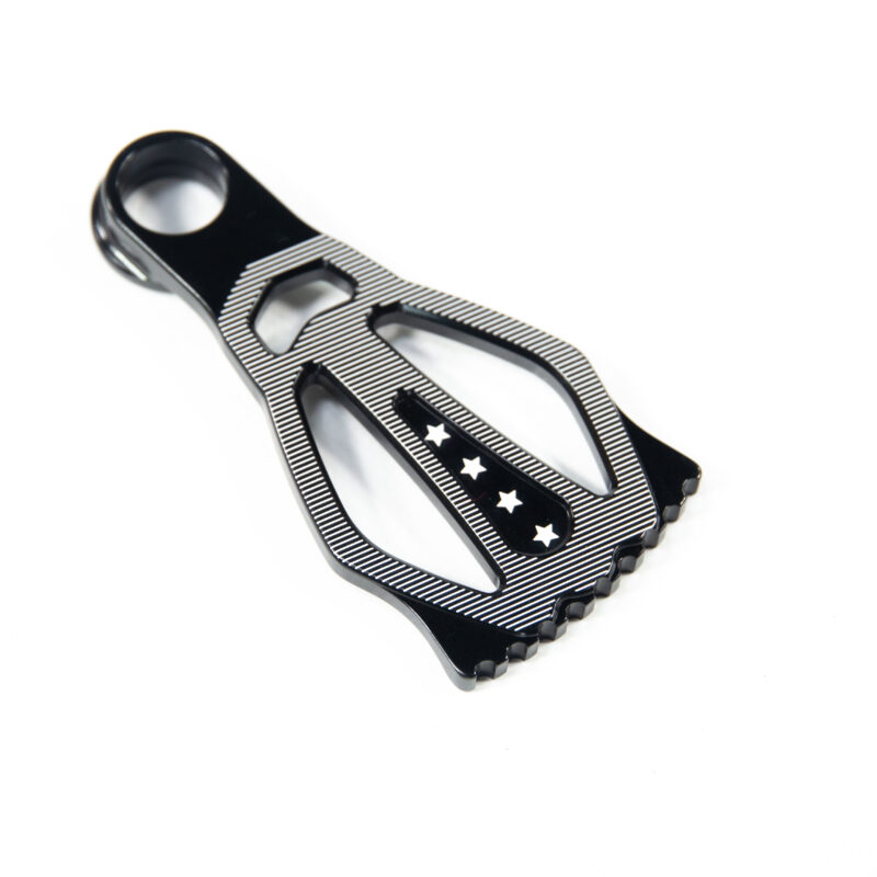 Support de boisson en aluminium avec étoiles.